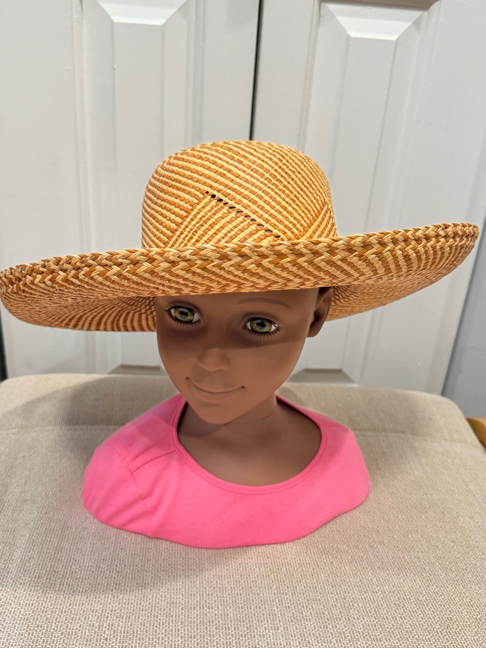 Vintage Madcaps Wide Brim Straw Sun Hat